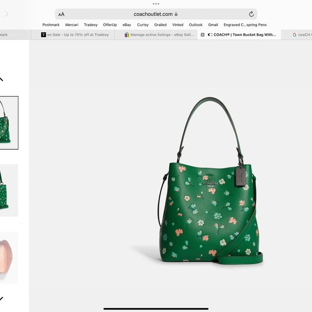 COACH Town Bucket Bag With Mystical Floral Print BRAND NEW WITH TAGS - Picture 5 of 12